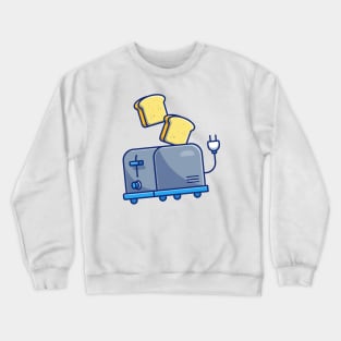 Toaster And Bread Crewneck Sweatshirt